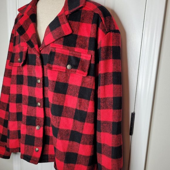 Simply Southern Shirt Jacket Womens XL Buffalo Plaid Flannel Button Up - Picture 2 of 7